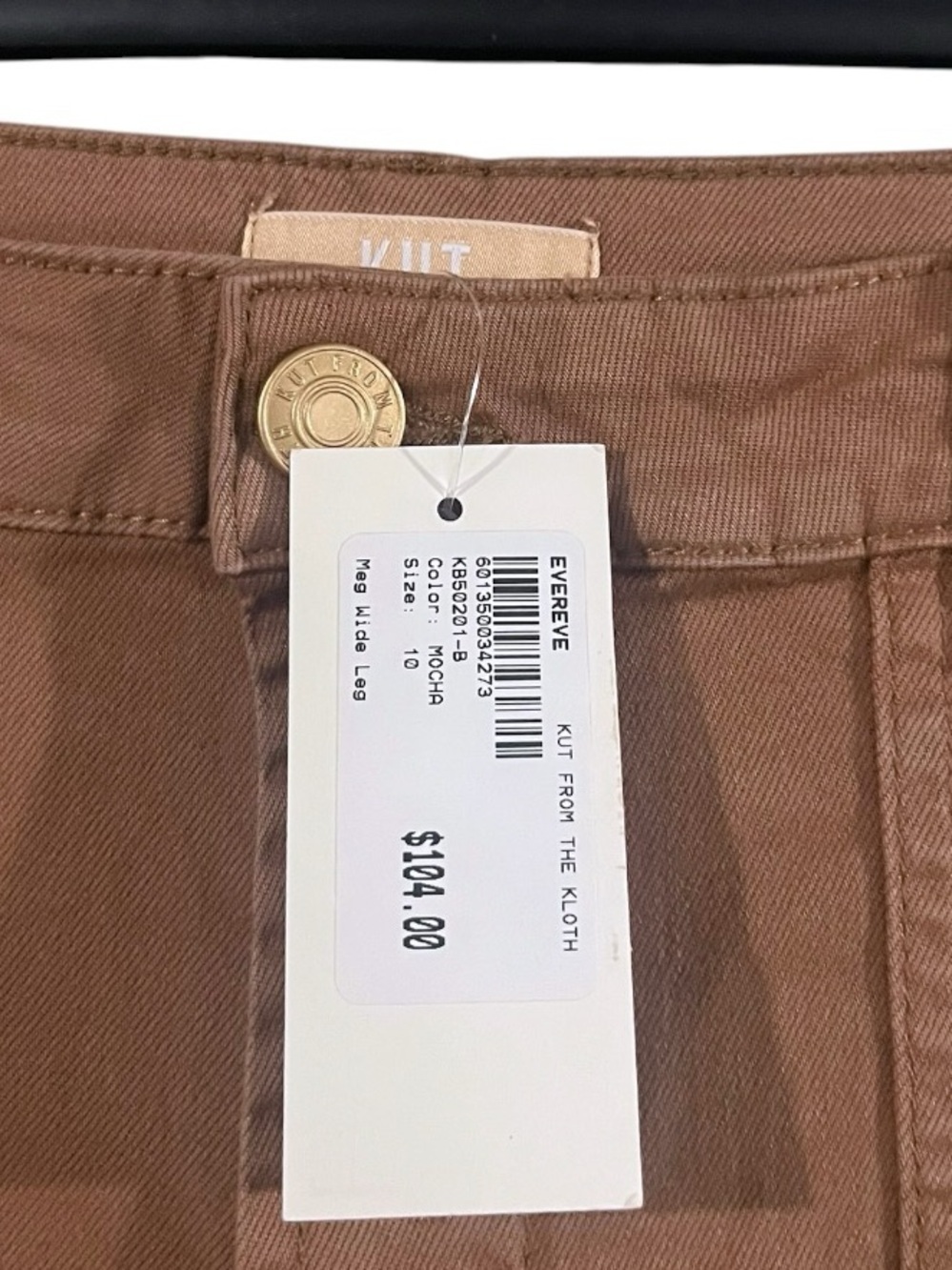 NWT Kut From the Kloth Meg Wide Leg W Porckchop Pocket Size 10 - Picture 9 of 11